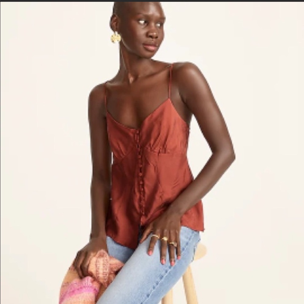 NWT j crew button up camisole